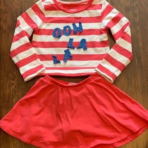 Crown and Ivy two piece skirt set